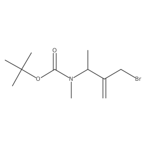 tert-butyl N-[3-(bromomethyl)but-3-en-2-yl]-N-methylcarbamate结构式