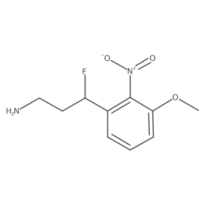 3-Fluoro-3-(3-methoxy-2-nitrophenyl)propan-1-amine结构式