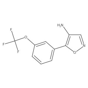 5-[3-(Trifluoromethoxy)phenyl]-1,2-oxazol-4-amine结构式