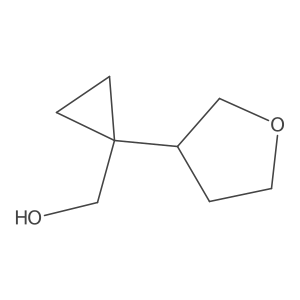 [1-(Oxolan-3-yl)cyclopropyl]methanol结构式