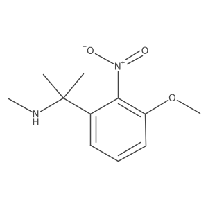 [2-(3-Methoxy-2-nitrophenyl)propan-2-yl](methyl)amine结构式