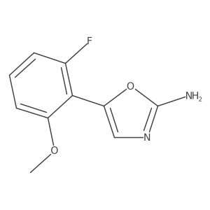 5-(2-Fluoro-6-methoxyphenyl)-1,3-oxazol-2-amine Structure