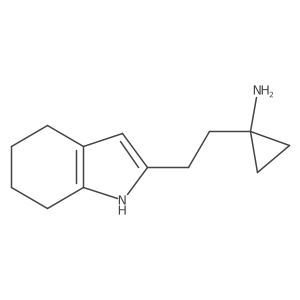 1-[2-(4,5,6,7-tetrahydro-1H-indol-2-yl)ethyl]cyclopropan-1-amine结构式