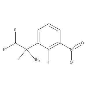 1,1-Difluoro-2-(2-fluoro-3-nitrophenyl)propan-2-amine结构式