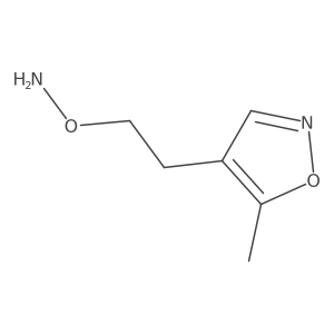O-[2-(5-methyl-1,2-oxazol-4-yl)ethyl]hydroxylamine结构式
