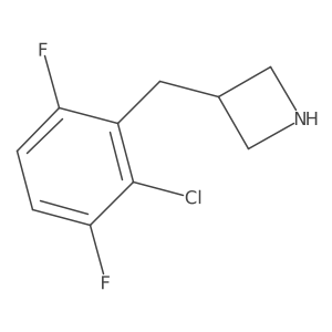 3-[(2-Chloro-3,6-difluorophenyl)methyl]azetidine Structure