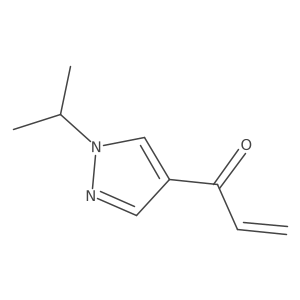 1-[1-(propan-2-yl)-1H-pyrazol-4-yl]prop-2-en-1-one结构式