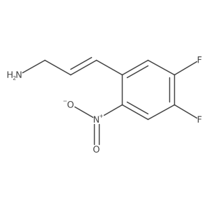 3-(4,5-Difluoro-2-nitrophenyl)prop-2-en-1-amine结构式