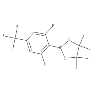 2-[2,6-Difluoro-4-(trifluoromethyl)phenyl]-4,4,5,5-tetramethyl-1,3,2-dioxaborolane Structure