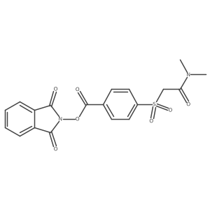 1,3-dioxo-2,3-dihydro-1H-isoindol-2-yl 4-[(dimethylcarbamoyl)methanesulfonyl]benzoate结构式