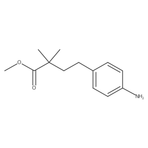 Methyl 4-(4-aminophenyl)-2,2-dimethylbutanoate结构式