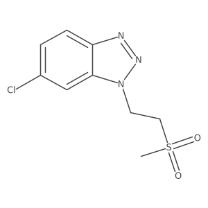 6-chloro-1-(2-methanesulfonylethyl)-1H-1,2,3-benzotriazole结构式