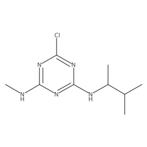 6-Chloro-N2-(1,2-dimethylpropyl)-N4-methyl-1,3,5-triazine-2,4-diamine Structure