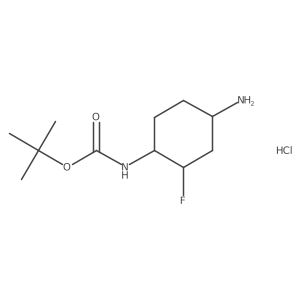 tert-butyl N-(4-amino-2-fluorocyclohexyl)carbamate;hydrochloride结构式