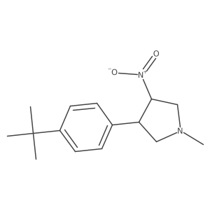 3-(4-Tert-butylphenyl)-1-methyl-4-nitropyrrolidine结构式