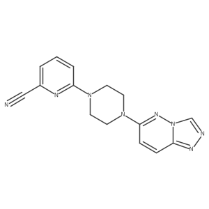 6-(4-{[1,2,4]Triazolo[4,3-b]pyridazin-6-yl}piperazin-1-yl)pyridine-2-carbonitrile结构式