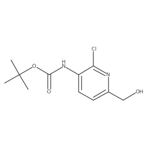 tert-butyl N-[2-chloro-6-(hydroxymethyl)pyridin-3-yl]carbamate Structure