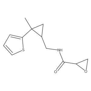 N-[(2-Methyl-2-thiophen-2-ylcyclopropyl)methyl]oxirane-2-carboxamide Structure
