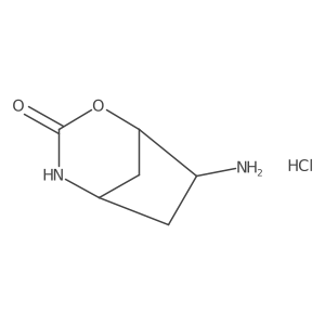 (1R,5R,7R)-7-Amino-2-oxa-4-azabicyclo[3.2.1]octan-3-one;hydrochloride结构式