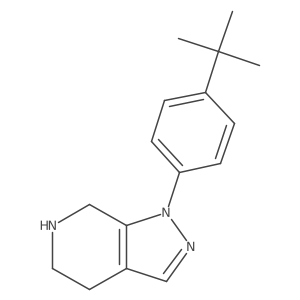 1-(4-tert-butylphenyl)-1H,4H,5H,6H,7H-pyrazolo[3,4-c]pyridine Structure