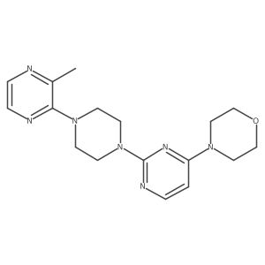 4-{2-[4-(3-Methylpyrazin-2-yl)piperazin-1-yl]pyrimidin-4-yl}morpholine结构式