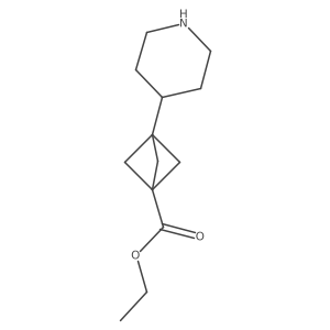 Ethyl 3-(piperidin-4-yl)bicyclo[1.1.1]pentane-1-carboxylate Structure