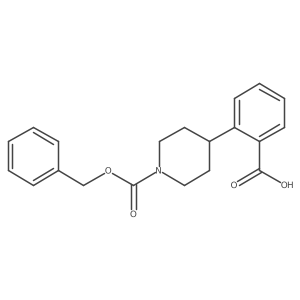 2-{1-[(Benzyloxy)carbonyl]piperidin-4-yl}benzoic acid结构式