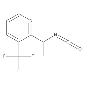 2-(1-Isocyanatoethyl)-3-(trifluoromethyl)pyridine Structure