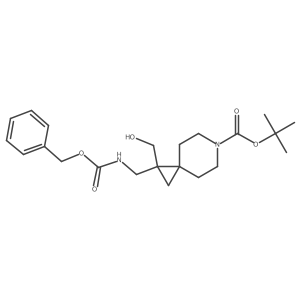 Tert-butyl 1-({[(benzyloxy)carbonyl]amino}methyl)-1-(hydroxymethyl)-6-azaspiro[2.5]octane-6-carboxylate Structure