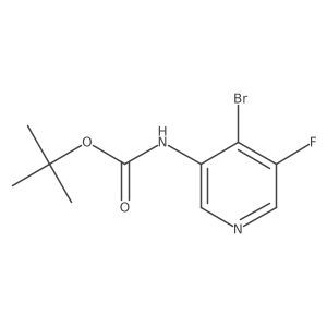 tert-butyl N-(4-bromo-5-fluoropyridin-3-yl)carbamate结构式