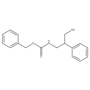 benzyl N-(3-hydroxy-2-phenylpropyl)carbamate结构式