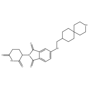 5-[({3-azaspiro[5.5]undecan-9-yl}methyl)amino]-2-(2,6-dioxopiperidin-3-yl)-2,3-dihydro-1H-isoindole-1,3-dione结构式