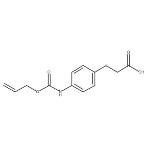 2-[(4-{[(Prop-2-en-1-yloxy)carbonyl]amino}phenyl)sulfanyl]acetic acid结构式