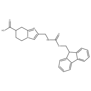 2-[({[(9H-fluoren-9-yl)methoxy]carbonyl}amino)methyl]-5H,6H,7H,8H-imidazo[1,2-a]pyridine-7-carboxylic acid Structure