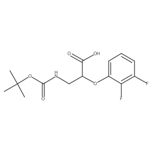 3-{[(Tert-butoxy)carbonyl]amino}-2-(2,3-difluorophenoxy)propanoicacid结构式
