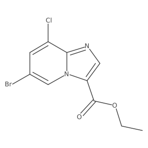 Ethyl 6-Bromo-8-chloroimidazo[1,2-a]pyridine-3-carboxylate Structure