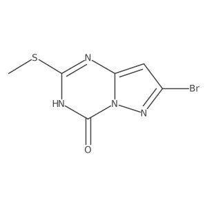 7-Bromo-2-(methylthio)pyrazolo[1,5-a][1,3,5]triazin-4(3H)-one Structure