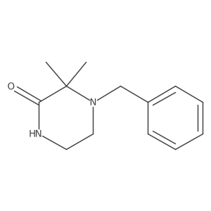 4-Benzyl-3,3-dimethylpiperazin-2-one结构式