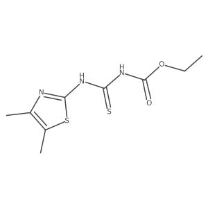 ethyl N-[(4,5-dimethyl-1,3-thiazol-2-yl)carbamothioyl]carbamate Structure