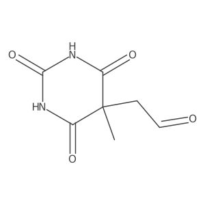 Hexahydro-5-methyl-2,4,6-trioxo-5-pyrimidineacetaldehyde结构式