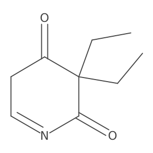 3,3-Diethyl-2,4(3H,5H)-pyridinedione结构式