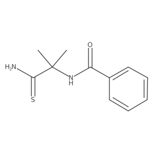 N-(1-carbamothioyl-1-methylethyl)benzamide结构式