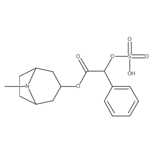 1-[(3-endo)-8-Methyl-8-azabicyclo[3.2.1]oct-3-yl] I+/--(sulfooxy)benzeneacetate结构式