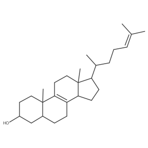 5alpha-Cholesta-8,24-dien-3beta-ol Structure