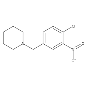 1-(4-Chloro-3-nitrobenzyl)piperidine结构式