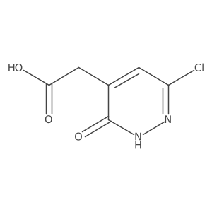 2-(6-Chloro-3-oxo-2,3-dihydropyridazin-4-yl)acetic acid结构式