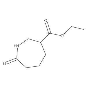 Ethyl hexahydro-7-oxo-1H-azepine-3-carboxylate结构式