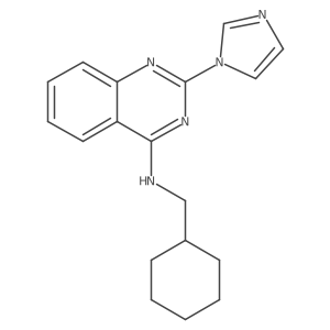 Cyclohexylmethyl-(2-imidazol-1-yl-quinazolin-4-yl)-amine; dihydrochloride结构式