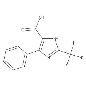 4-phenyl-2-(trifluoromethyl)-1H-imidazole-5-carboxylic acid Structure
