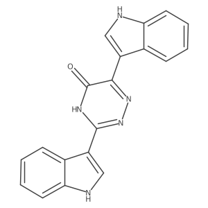 1,2,4-Triazin-5(2H)-one, 3,6-di-1H-indol-3-yl-结构式